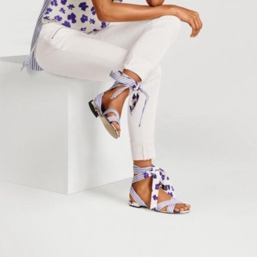 CAbi Tied-Up Watercolor Sandal